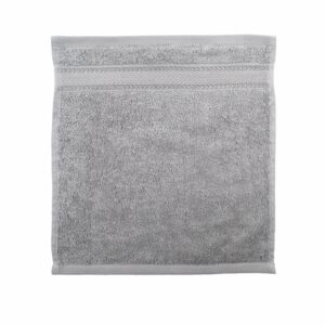 Toalla De Cara Gris 580 G/M² 100% Algodón FREE HOME 30 X 30 Cm