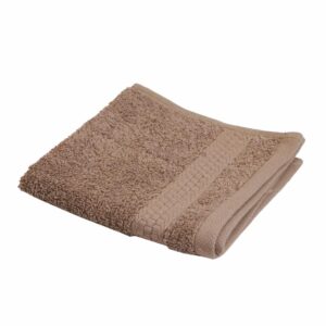 Toalla De Cara Clásica Café Claro FREE HOME 30 X 30 Cm