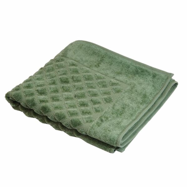 Pie De Baño Diseño Rombos Verde Oscuro SPRINGFIELD 6o X 50 Cm