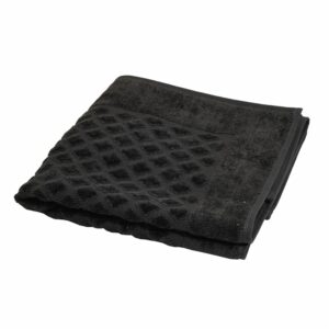 Pie De Baño Diseño Rombos Negro SPRINGFIELD 6o X 50 Cm