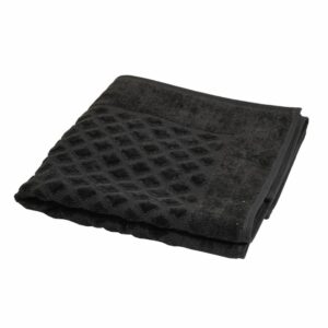Pie De Baño Diseño Rombos Negro SPRINGFIELD 6o X 50 Cm