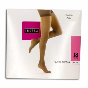 Panty Media Nylon Grafito 18 Den INGESA