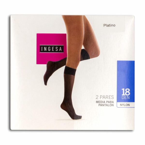 Media Para Pantalón Nylon Blanca 18 Den INGESA - Imagen 4