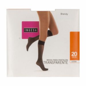 Media Para Pantalón Lycra Transparente Brandy 20 Den INGESA