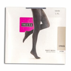 Panty Media Lycra Opaca Tights Azul INGESA