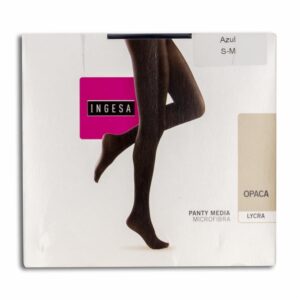 Panty Media Lycra Opaca Tights Azul INGESA