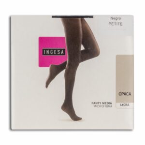 Panty Media Lycra Opaca Tights Negra INGESA