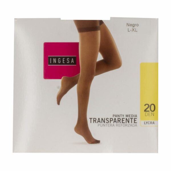 Panty Media Lycra Supervelada Negras 20 Den INGESA - Imagen 11