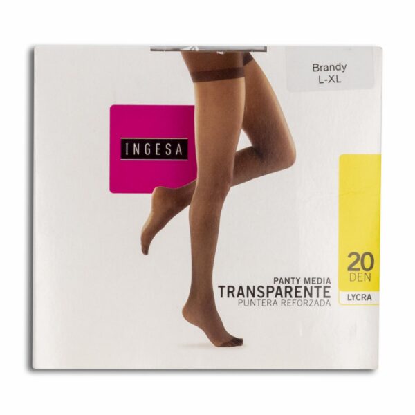 Panty Media Lycra Supervelada Negras 20 Den INGESA - Imagen 12