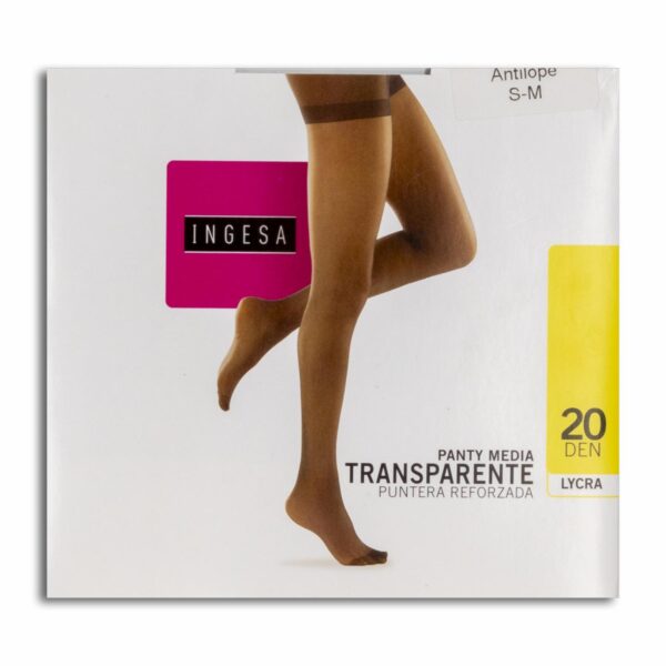 Panty Media Lycra Supervelada Negras 20 Den INGESA - Imagen 14