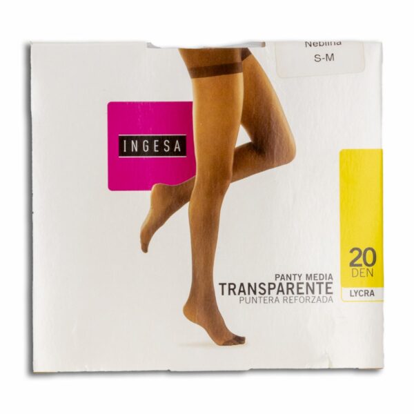 Panty Media Lycra Supervelada Negras 20 Den INGESA - Imagen 5