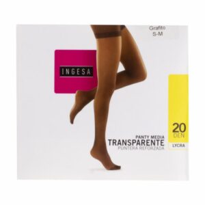 Panty Media Lycra Supervelada Grafito 20 Den