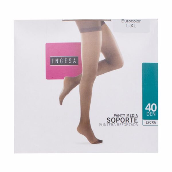 Panty Media Lycra Soporte Negras 40 Den INGESA - Imagen 11