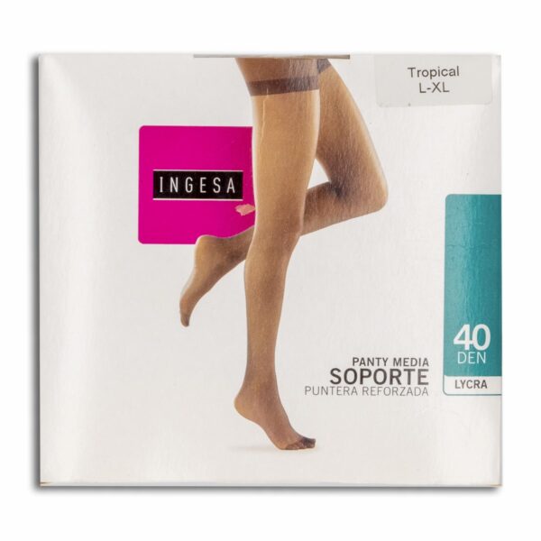 Panty Media Lycra Soporte Negras 40 Den INGESA - Imagen 12