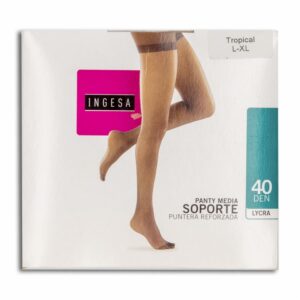 Panty Media Lycra Soporte Tropical 40 Den INGESA