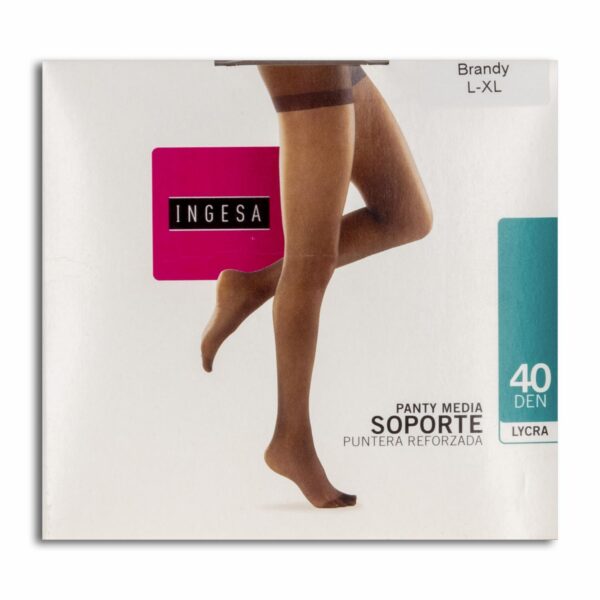 Panty Media Lycra Soporte Negras 40 Den INGESA - Imagen 9