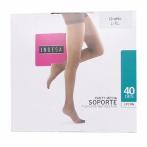 Panty Media Lycra Soporte Grafito 40 Den INGESA