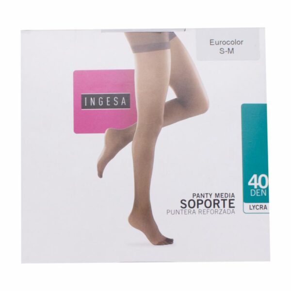 Panty Media Lycra Soporte Negras 40 Den INGESA - Imagen 6