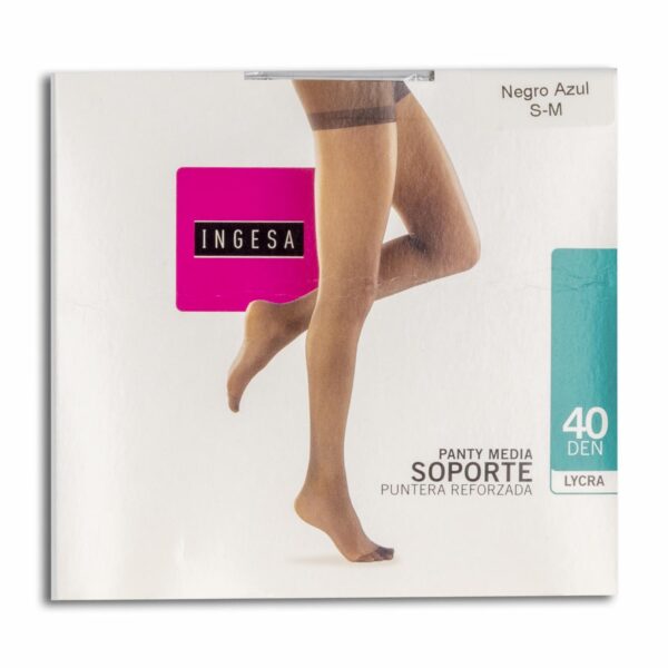 Panty Media Lycra Soporte Negras 40 Den INGESA - Imagen 13