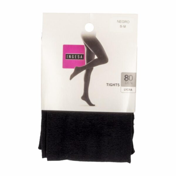 Panty Media Lycra Tinghts Negras 80 Den INGESA - Imagen 7