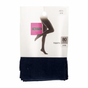 Panty Media Lycra Tinghts Azul 80 Den INGESA