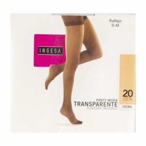 Panty Media Lycra Puntera Invisible Reflejo 20 Den INGESA