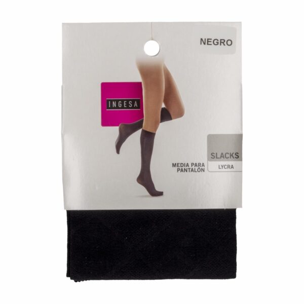 Media Para Pantalón Lycra Slacks Negras 005 INGESA - Imagen 9