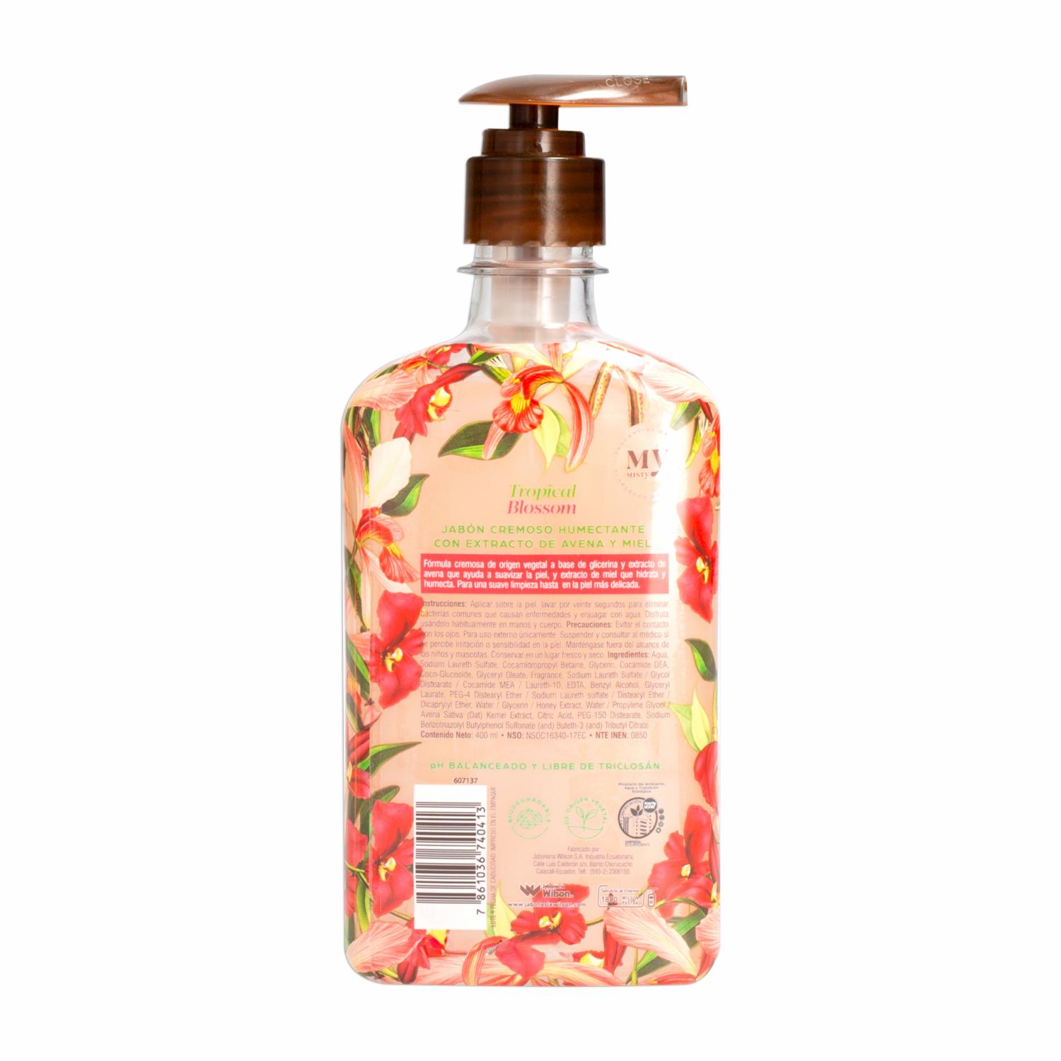 Jabón Cremoso Trends Tropical Blosom MISTY 400 Ml - Imagen 2