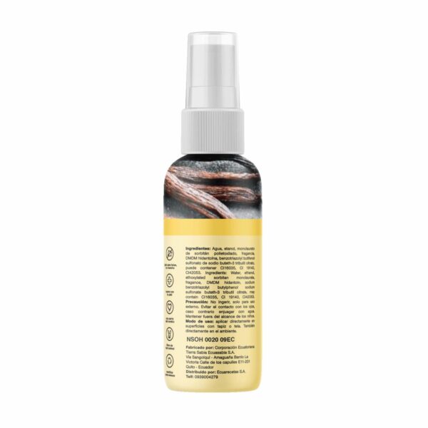 Ambientador Para Auto Fragancia Vainilla Cítrica CLEAN CODE 60 Ml - Imagen 2