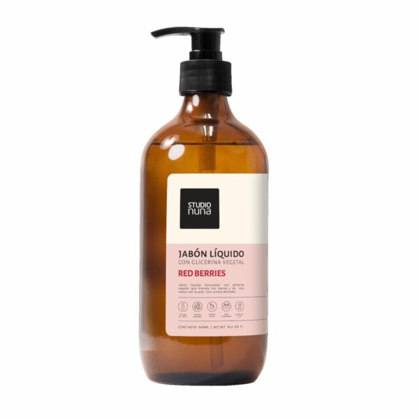 Jabón Líquido Fragancia Red Berries STUDIO NUNA 500 Ml