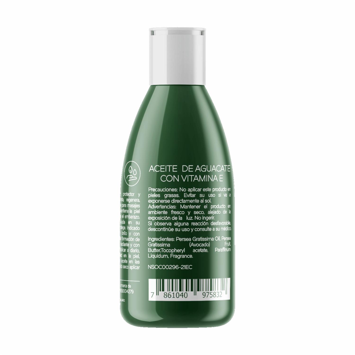 Aceite Cosmético De Aguacate STUDIO NUNA 60 Ml