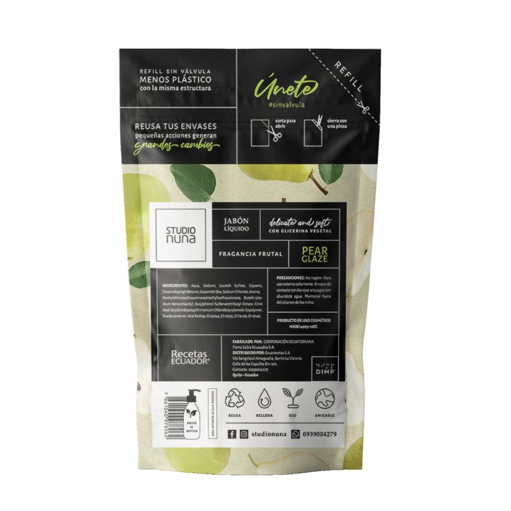 Jabón Líquido Pera Glaze STUDIO NUNA 500 Ml - Imagen 2
