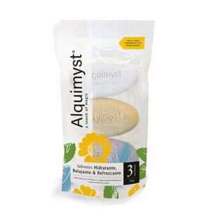 Jabón En Barra Hidratante Refrescante Y Relajante ALQUIMYST 3X90 G