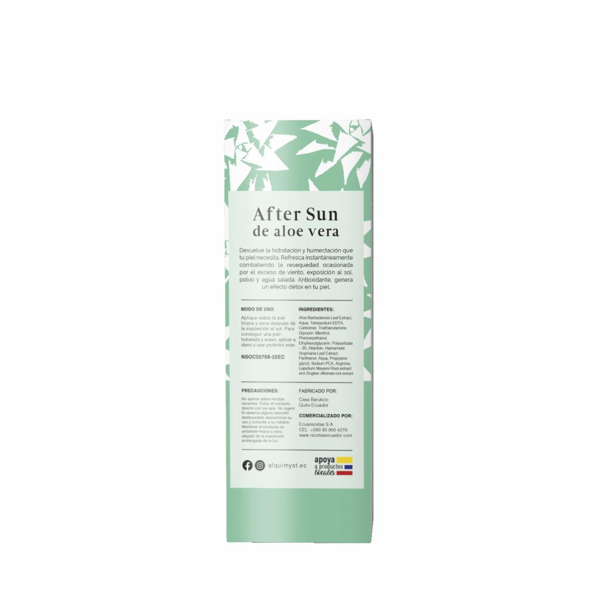 Post Solar Gel Aloe Vera ALQUIMYST 120 Ml
