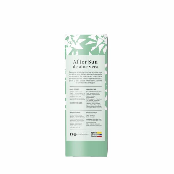 Post Solar Gel Aloe Vera ALQUIMYST 120 Ml - Imagen 2