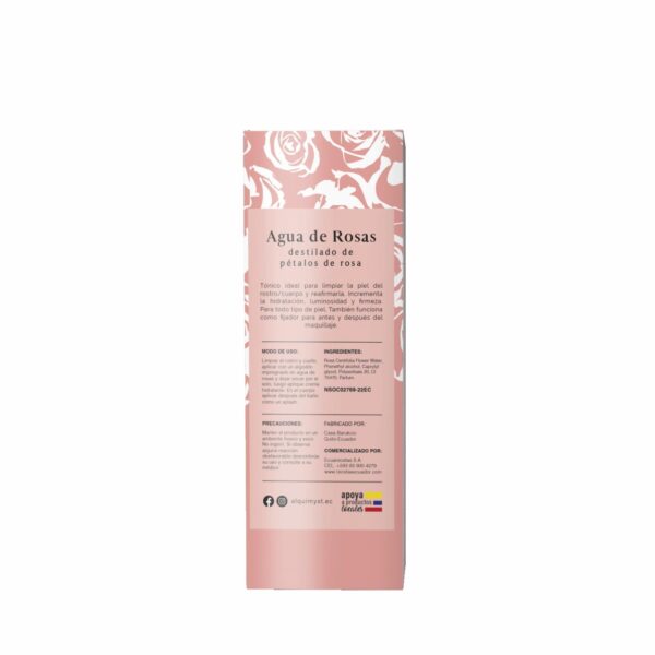 Agua De Rosas Destilado De Pétalos De Rosas ALQUIMYST 120 Ml - Imagen 2
