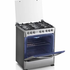 Cocina A Gas Galicia Cromado C30 30000788 INDURAMA 6 Quemadores