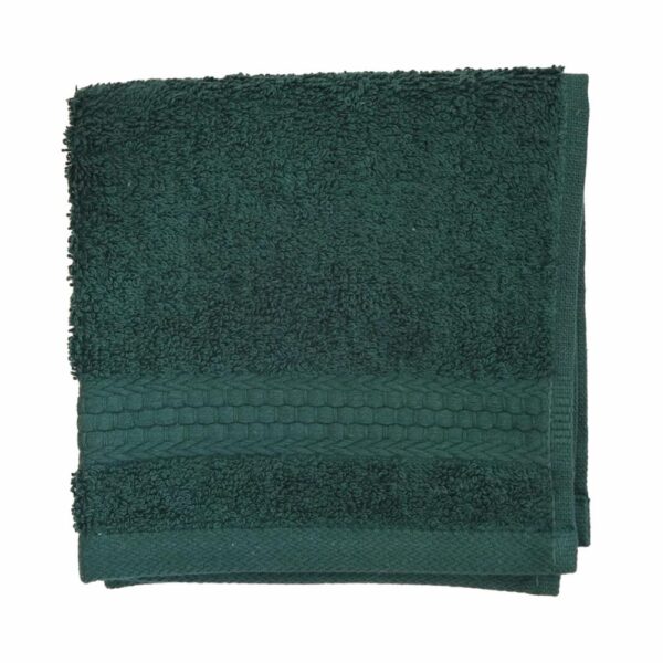 Toalla De Cara Clásica Verde Oscuro FREE HOME 30 X 30 Cm - Imagen 2