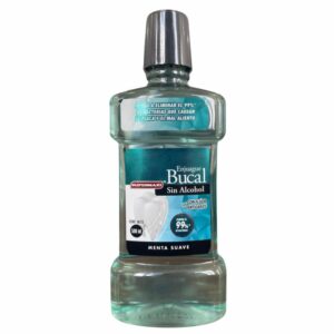 Enjuague Bucal Sabor A Menta Suave SUPERMAXI 500 Ml