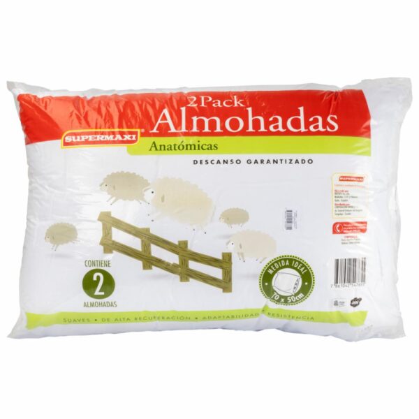 Pack De Almohadas Estándar SUPERMAXI 70 X 50 Cm