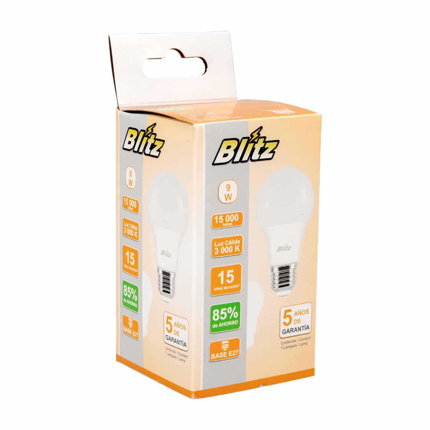 Foco Led Value Luz Cálida De 9W/830 BLÍTZ Unidad - Imagen 3