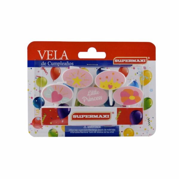 Set Velas Cumpleaños Princesa SUPERMAXI Princesa