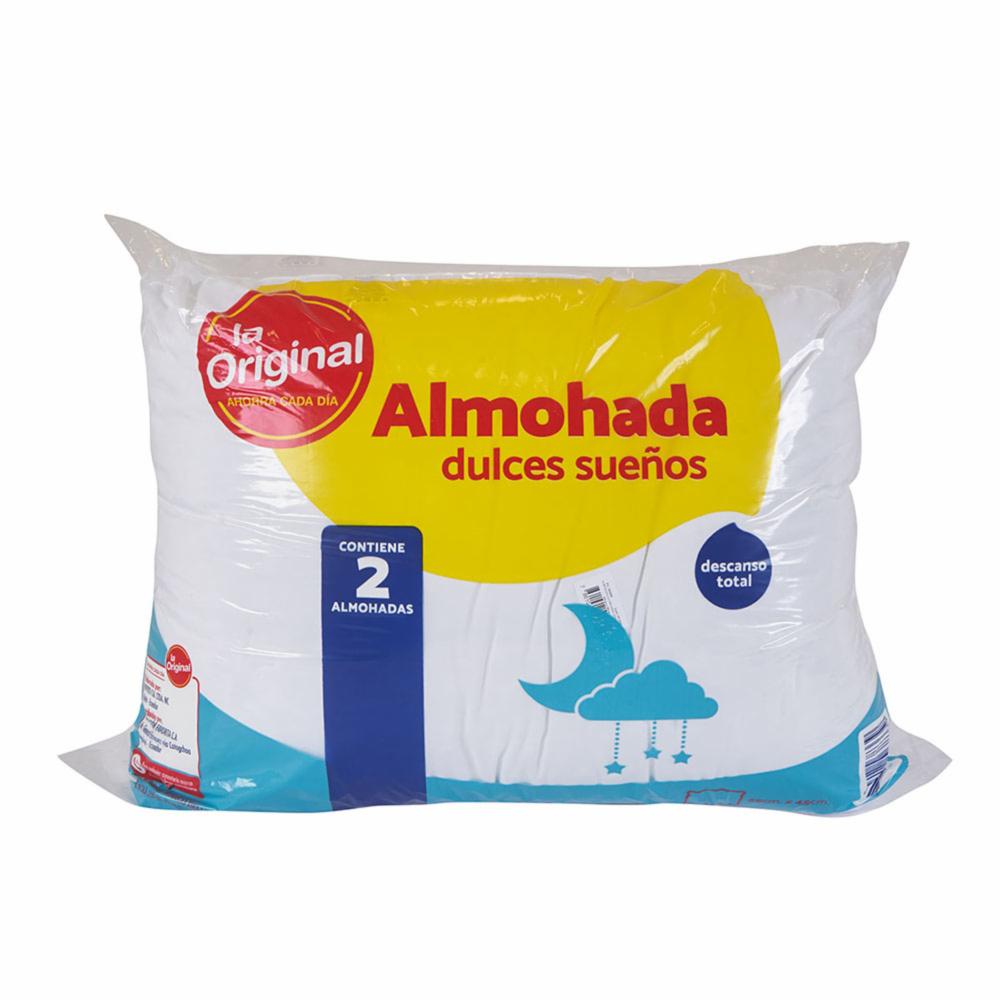 Almohada De Tela Duo Pack LA ORIGINAL 65 X 45 Cm - Imagen 2