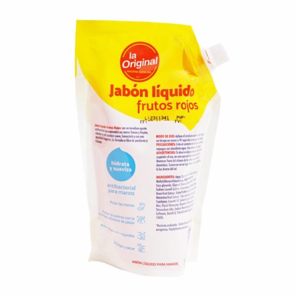 Jabón Líquido Aroma A Frutos Rojos LA ORIGINAL De 500 Ml - Imagen 2
