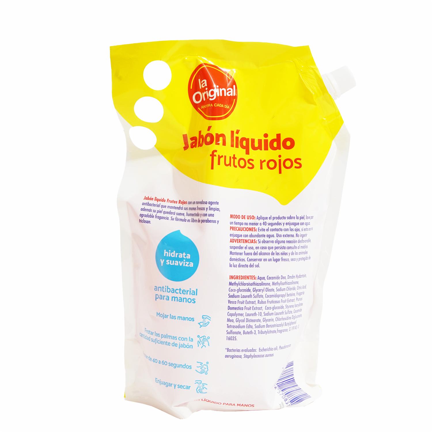 Jabón Líquido De Frutos Rojos LA ORIGINAL De 1000 Ml - Imagen 2