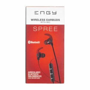 Audífonos Con Micrófono Negro Con Rojo ENGY Bluetooth