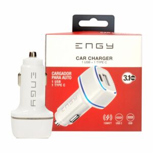 Cargador Para Auto ENGY Tipo C  y USB-A