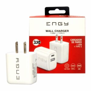 Cargador Pared ENGY Tipo C  y USB-A