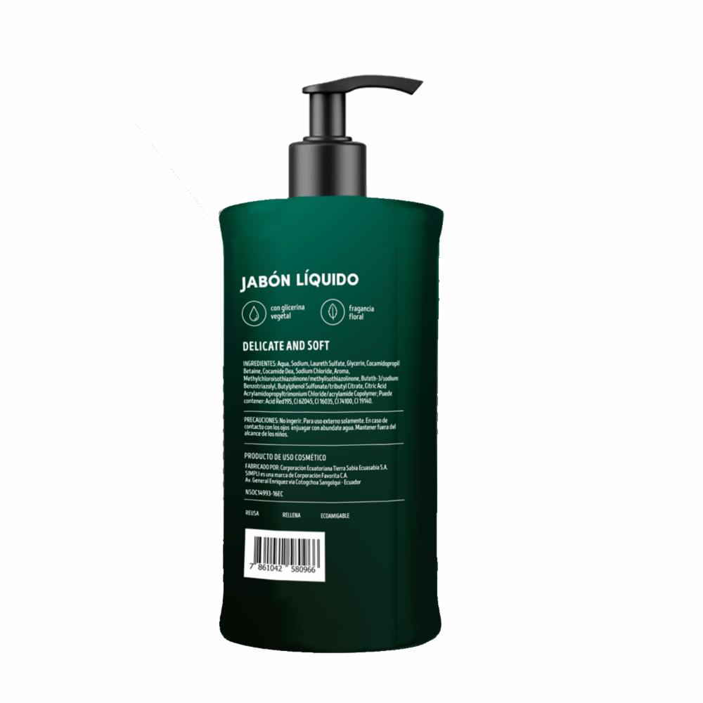 Jabón Líquido Fragancia Cedar Forest Men SIMPLI 400 Ml - Imagen 2