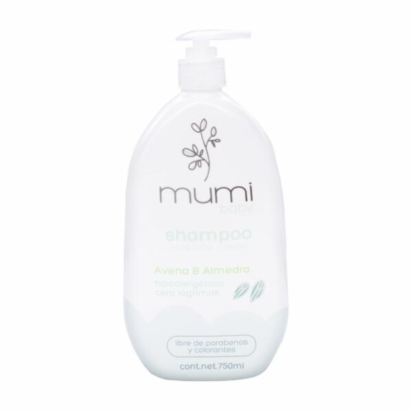 Shampoo Baby Con Avena Y Almendra Para Todo Tipo De Cabello MUMI 700 Ml